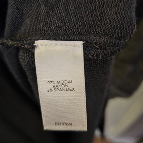 J.Jill Fit Jersey Knit Charcoal Gray Sleeveless Cut-Out Back Maxi Dress Sz M - Picture 5 of 7